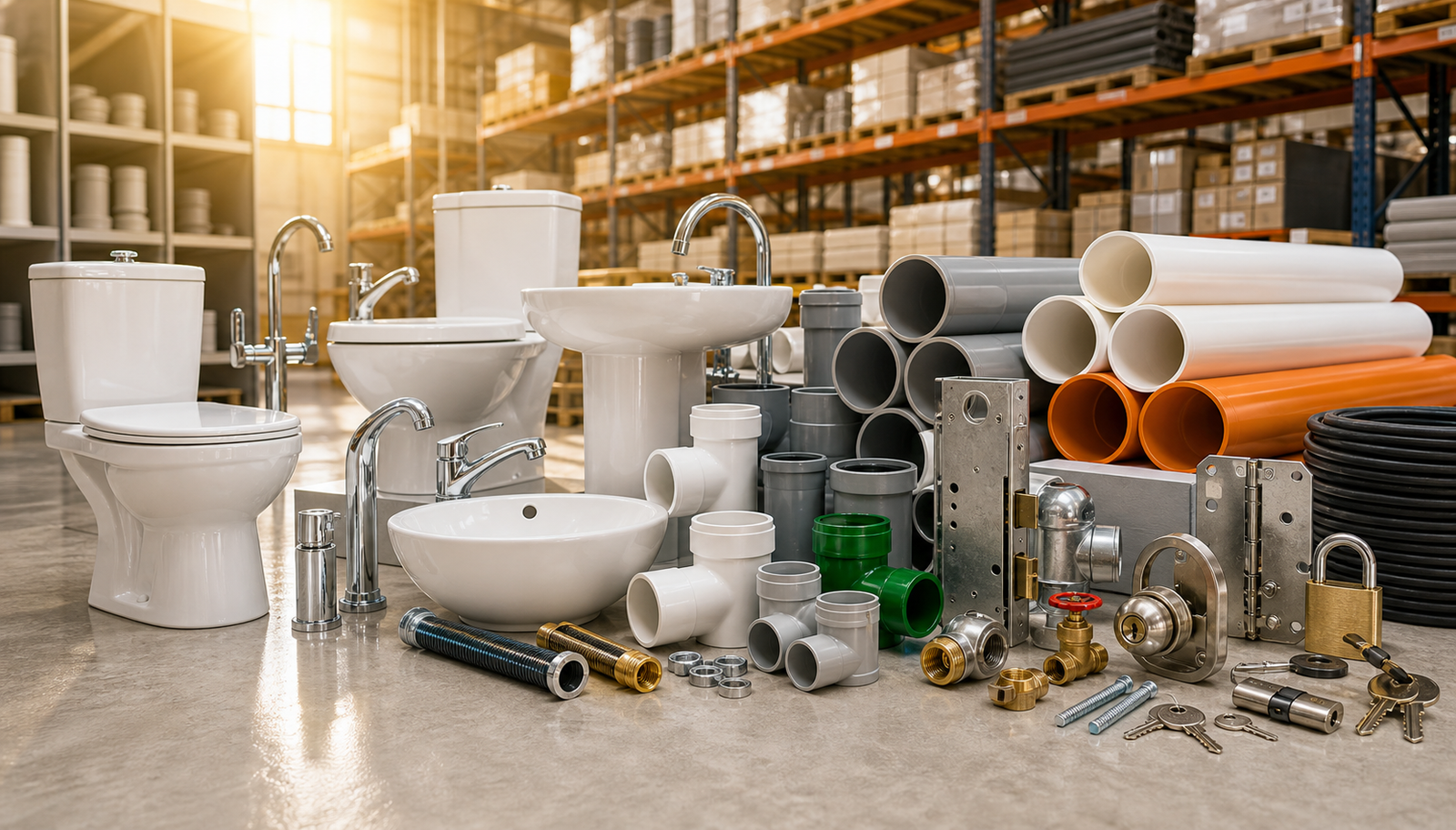 Sanitary ware and utility supply category visual